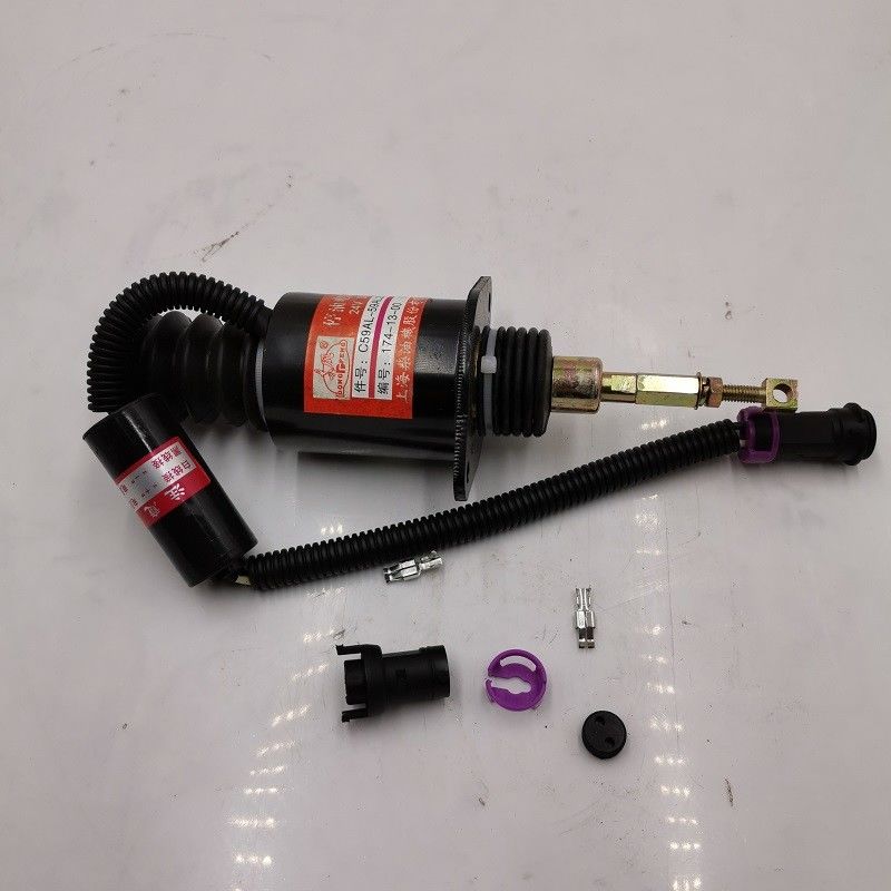 Shangchai C59AL-59AL204+A Cut-off Solenoid Valve Spare Parts